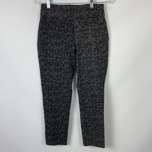 Valerie Stevens 6P Ankle Black White Pants Slim